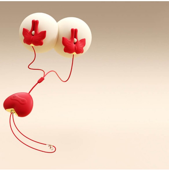 MizzZee - Butterfly Nipple Clamps (Chargeable - Red) MizzZee - Butterfly Nipple Clamps (Chargeable - Red)
